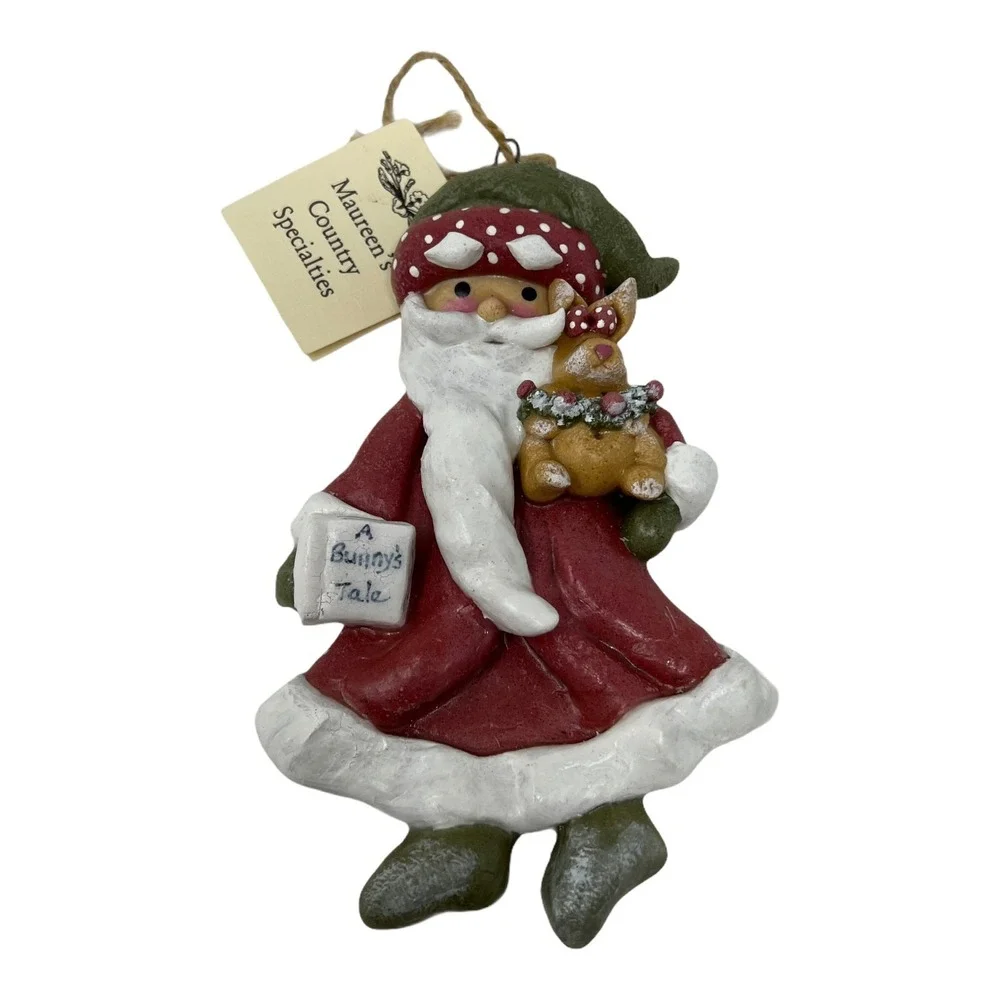 Santa‎ Christmas Ornament Bunny Large 7